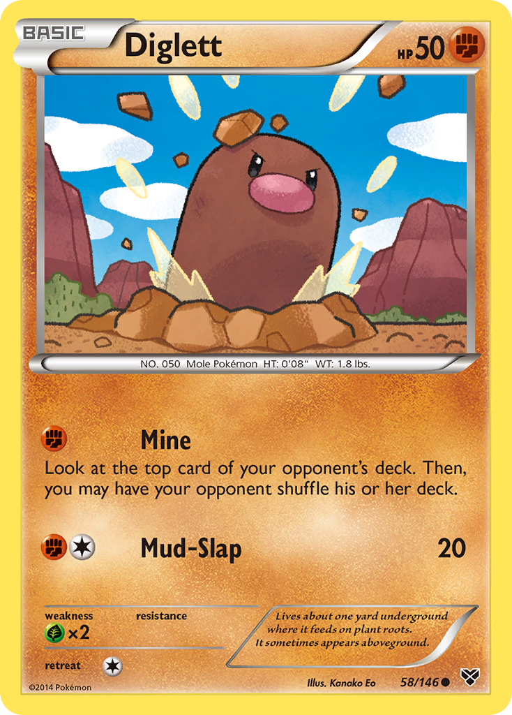 Diglett (58/146) [XY: Base Set] | Rock City Comics