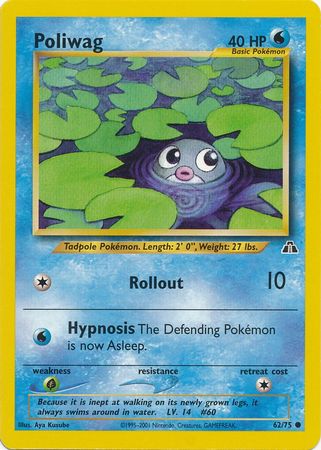 Poliwag (62/75) [Neo Discovery Unlimited] | Rock City Comics