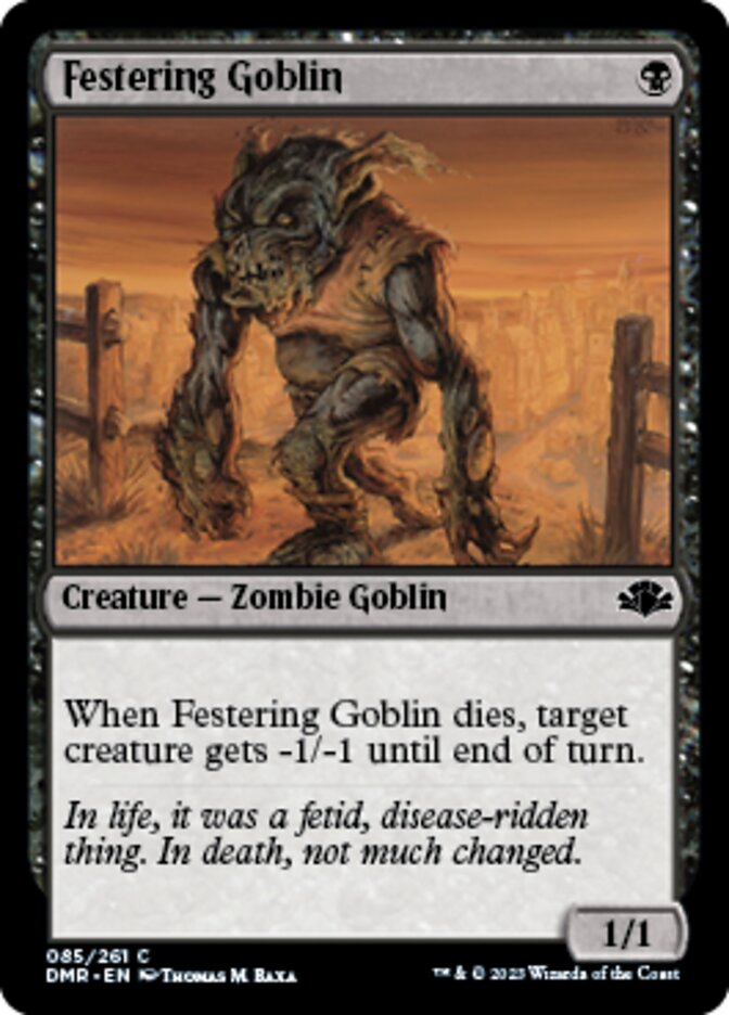 Festering Goblin [Dominaria Remastered] | Rock City Comics