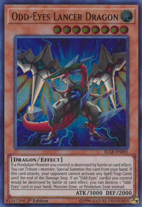 Odd-Eyes Lancer Dragon [BLLR-EN001] Ultra Rare | Rock City Comics