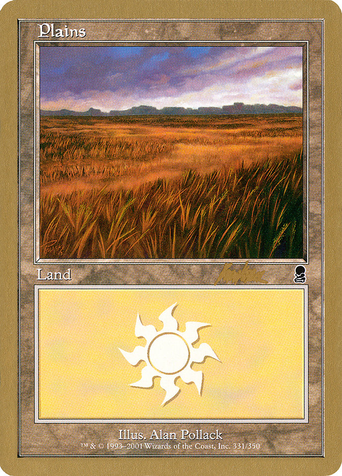 Plains (bk331a) (Brian Kibler) [World Championship Decks 2002] | Rock City Comics