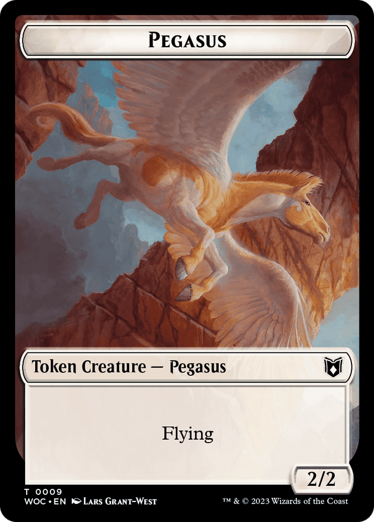 Pirate // Pegasus Double-Sided Token [Wilds of Eldraine Commander Tokens] | Rock City Comics