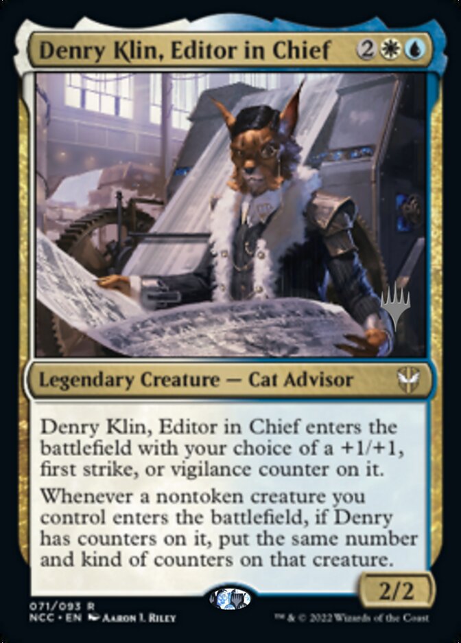 Denry Klin, Editor in Chief (Promo Pack) [Streets of New Capenna Commander Promos] | Rock City Comics