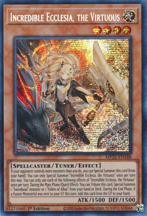 Incredible Ecclesia, the Virtuous [MP22-EN188] Prismatic Secret Rare | Rock City Comics