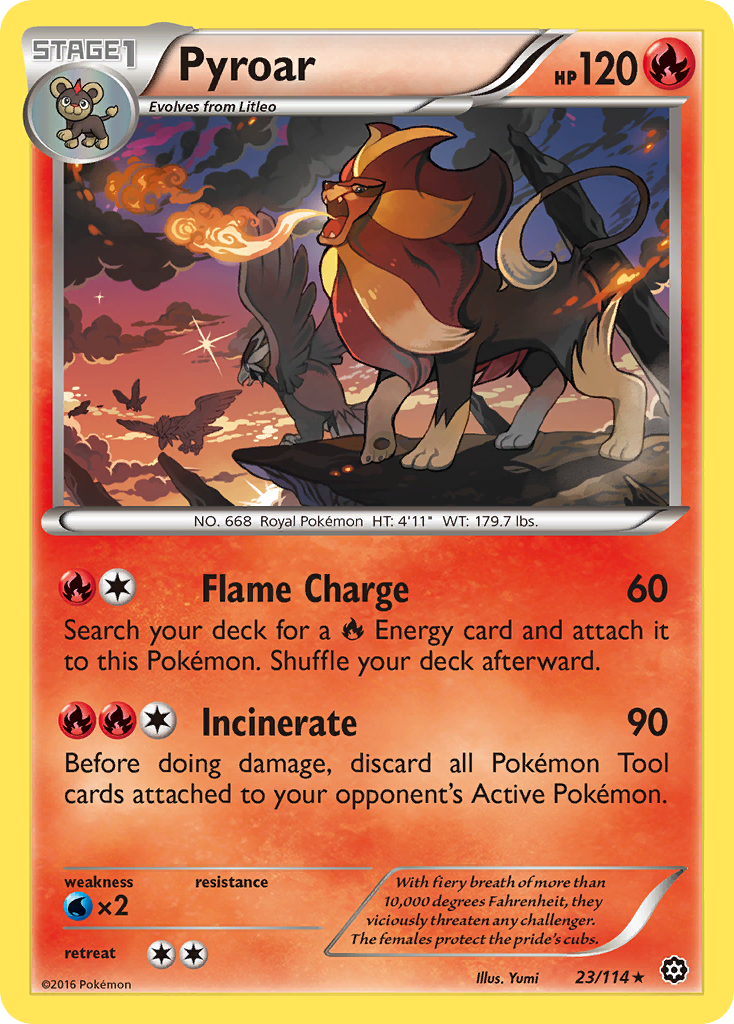 Pyroar (23/114) [XY: Steam Siege] | Rock City Comics