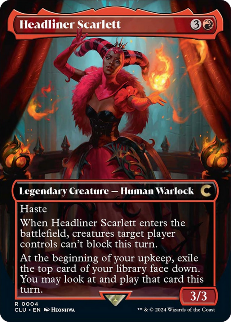 Headliner Scarlett (Borderless) [Ravnica: Clue Edition] | Rock City Comics