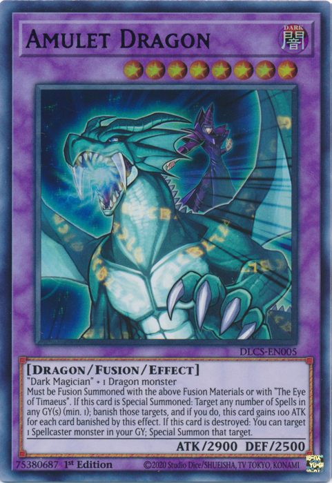 Amulet Dragon (Purple) [DLCS-EN005] Ultra Rare | Rock City Comics