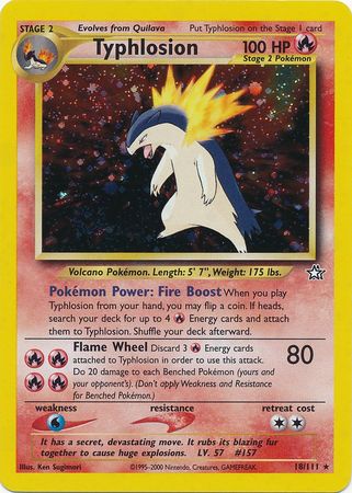 Typhlosion (18/111) [Neo Genesis Unlimited] | Rock City Comics