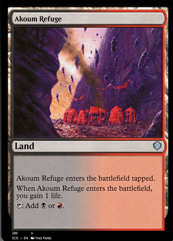 Akoum Refuge [Starter Commander Decks] | Rock City Comics