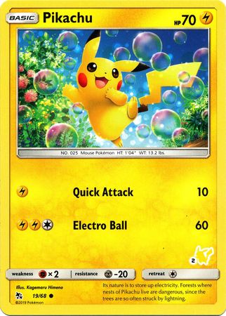 Pikachu (19/68) (Pikachu Stamp #2) [Battle Academy 2020] | Rock City Comics