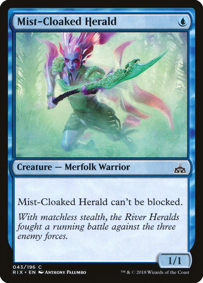 Mist-Cloaked Herald [Rivals of Ixalan] | Rock City Comics