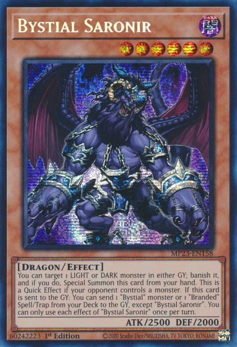 Bystial Saronir [MP23-EN158] Prismatic Secret Rare | Rock City Comics