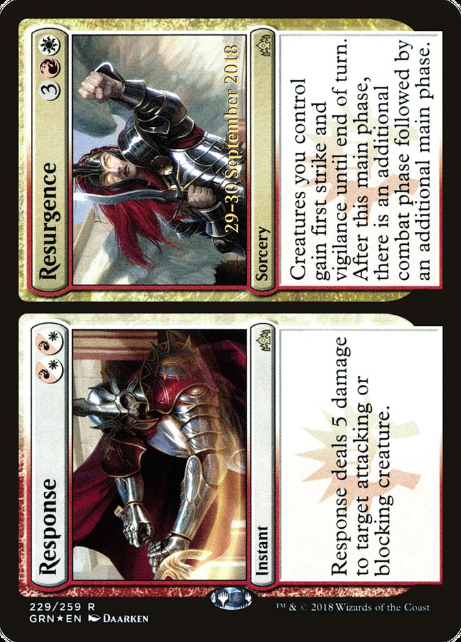 Response // Resurgence  [Guilds of Ravnica Prerelease Promos] | Rock City Comics