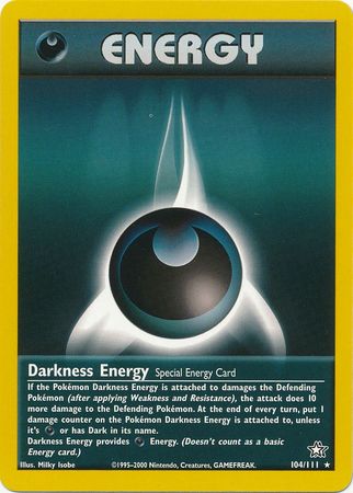 Darkness Energy (104/111) [Neo Genesis Unlimited] | Rock City Comics