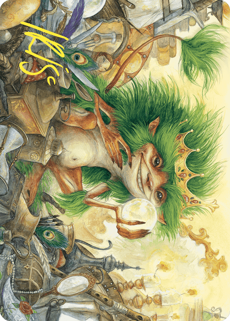 Knickknack Ouphe Art Card (Gold-Stamped Signature) [Wilds of Eldraine Art Series] | Rock City Comics