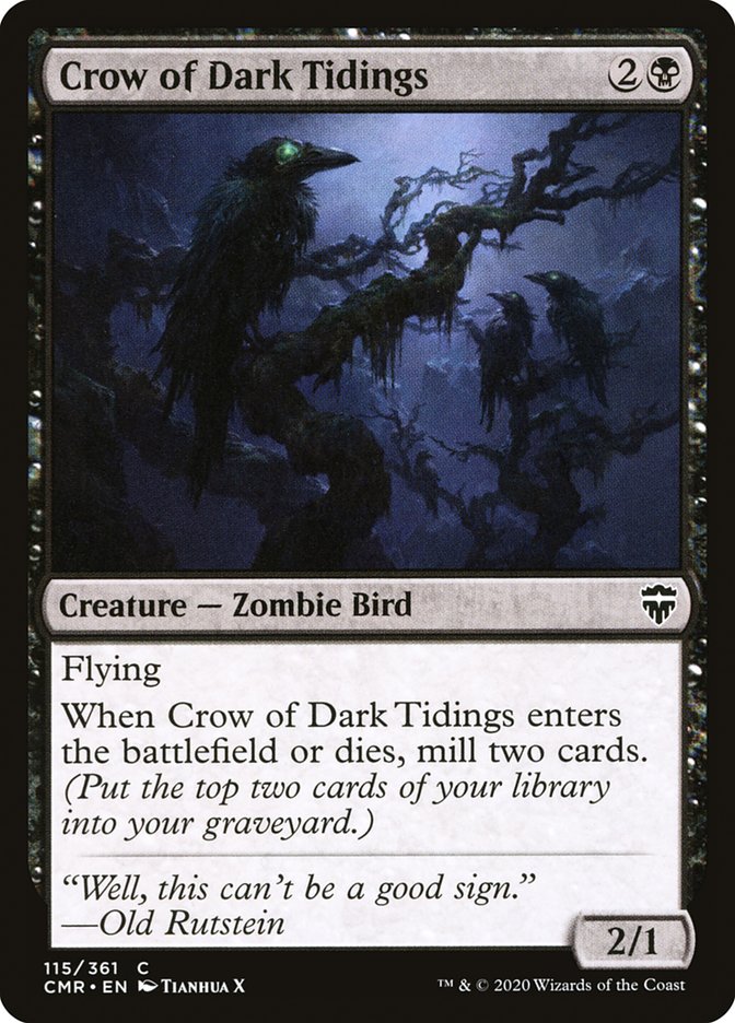 Crow of Dark Tidings [Commander Legends] | Rock City Comics