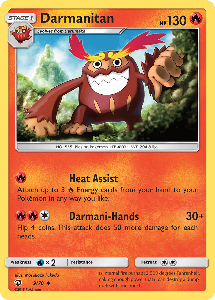 Darmanitan (9/70) [Sun & Moon: Dragon Majesty] | Rock City Comics