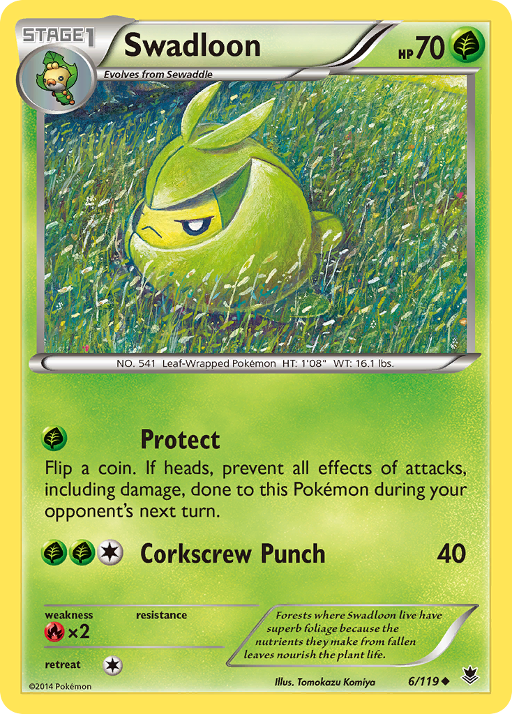 Swadloon (6/119) [XY: Phantom Forces] | Rock City Comics