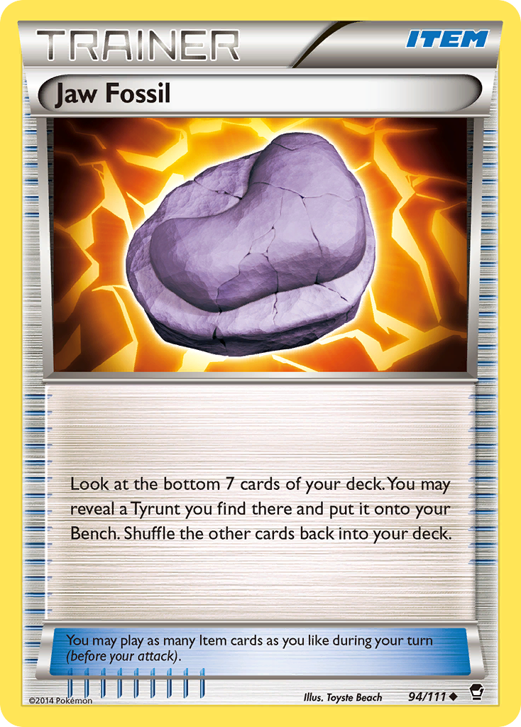 Jaw Fossil (94/111) [XY: Furious Fists] | Rock City Comics