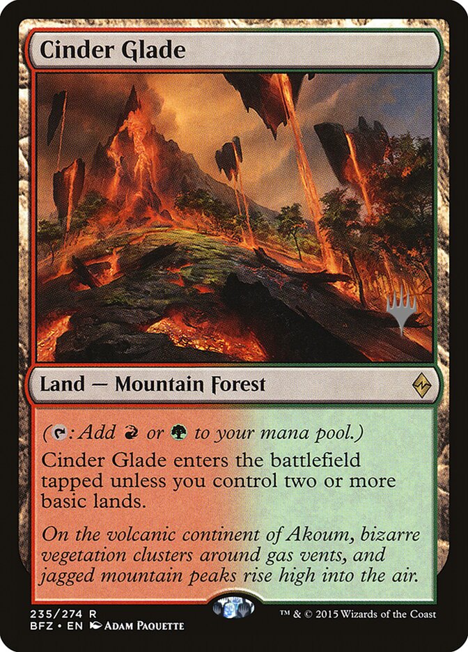 Cinder Glade [Battle for Zendikar Promos] | Rock City Comics