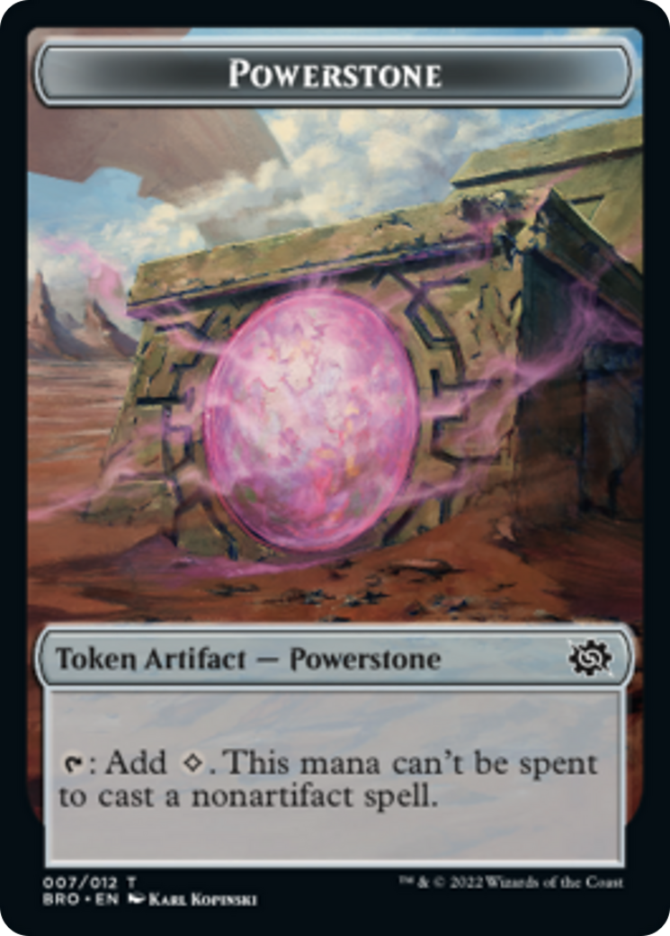 Powerstone Token [The Brothers' War Tokens] | Rock City Comics