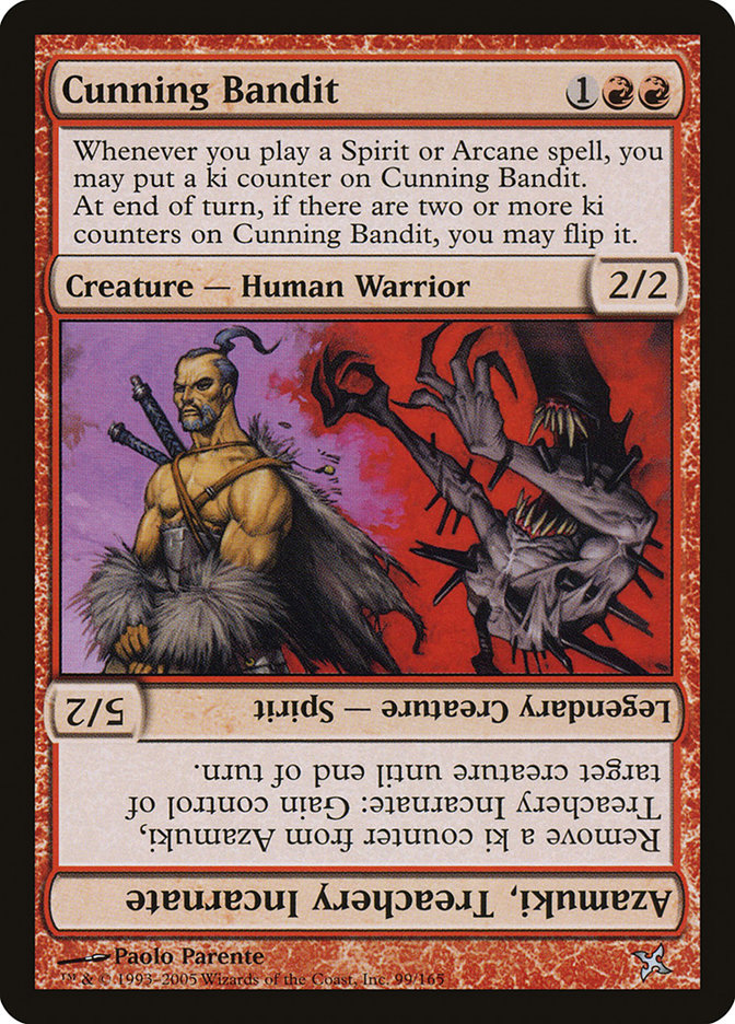 Cunning Bandit // Azamuki, Treachery Incarnate [Betrayers of Kamigawa] | Rock City Comics