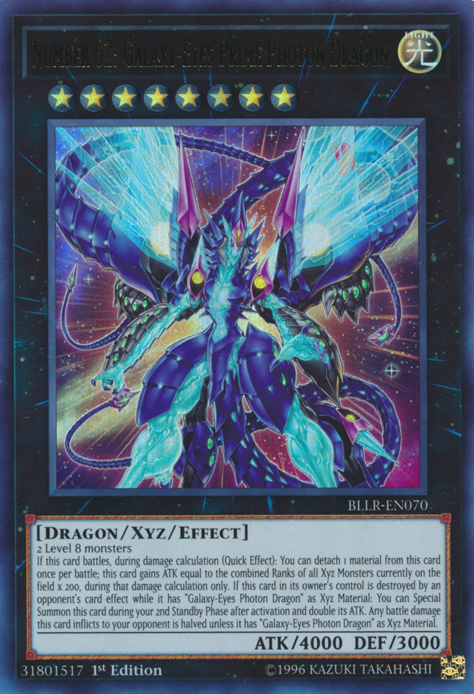 Number 62: Galaxy-Eyes Prime Photon Dragon [BLLR-EN070] Ultra Rare | Rock City Comics