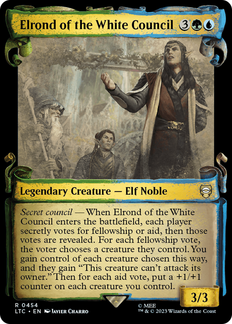 Elrond of the White Council [The Lord of the Rings: Tales of Middle-Earth Commander Showcase Scrolls] | Rock City Comics