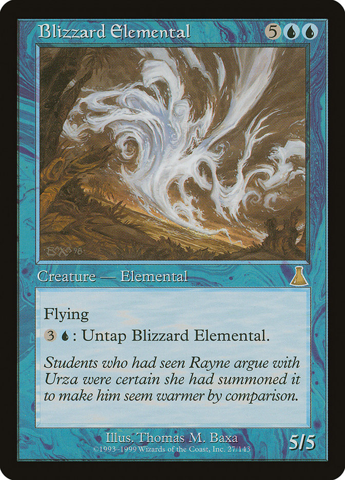 Blizzard Elemental [Urza's Destiny] | Rock City Comics