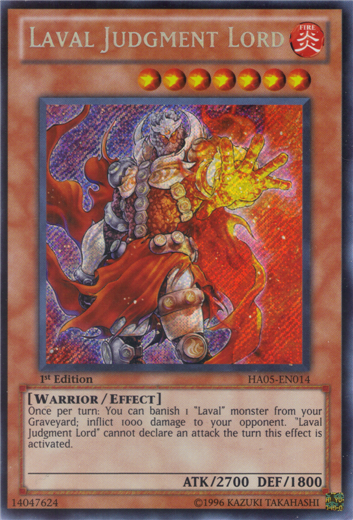 Laval Judgment Lord [HA05-EN014] Secret Rare | Rock City Comics