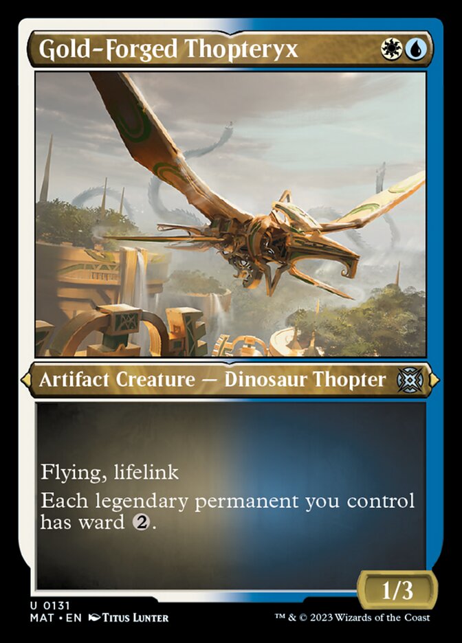 Gold-Forged Thopteryx (Foil Etched) [March of the Machine: The Aftermath] | Rock City Comics