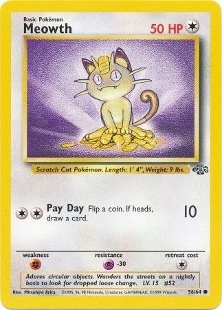 Meowth (56/64) [Jungle Unlimited] | Rock City Comics