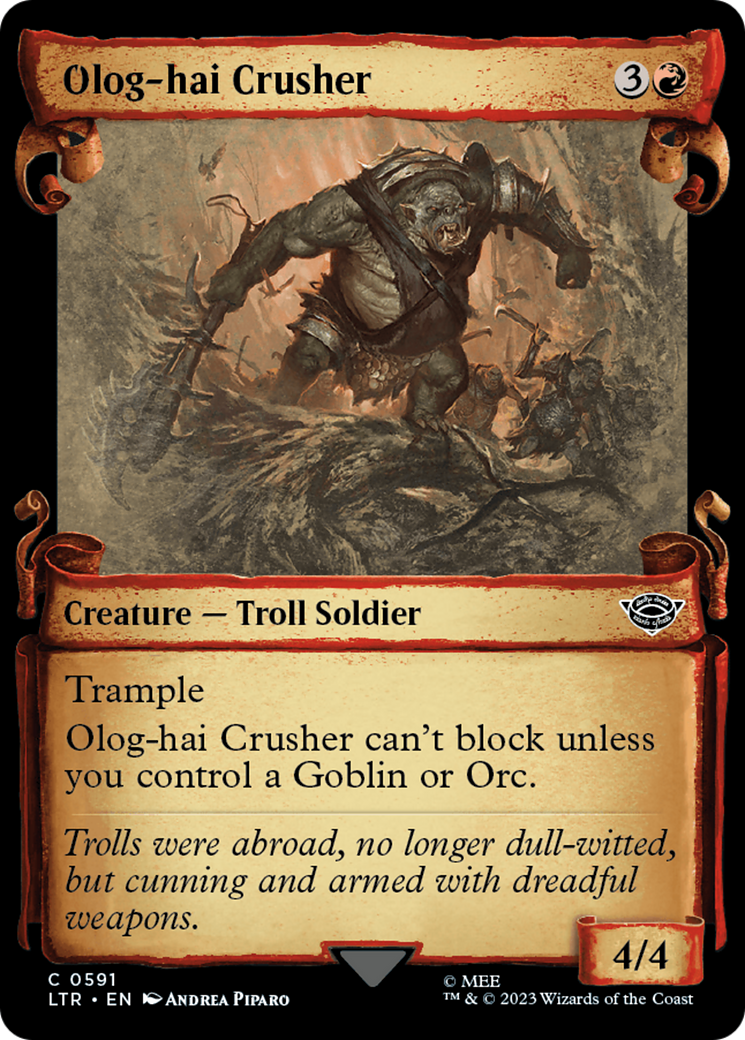 Olog-Hai Crusher [The Lord of the Rings: Tales of Middle-Earth Showcase Scrolls] | Rock City Comics