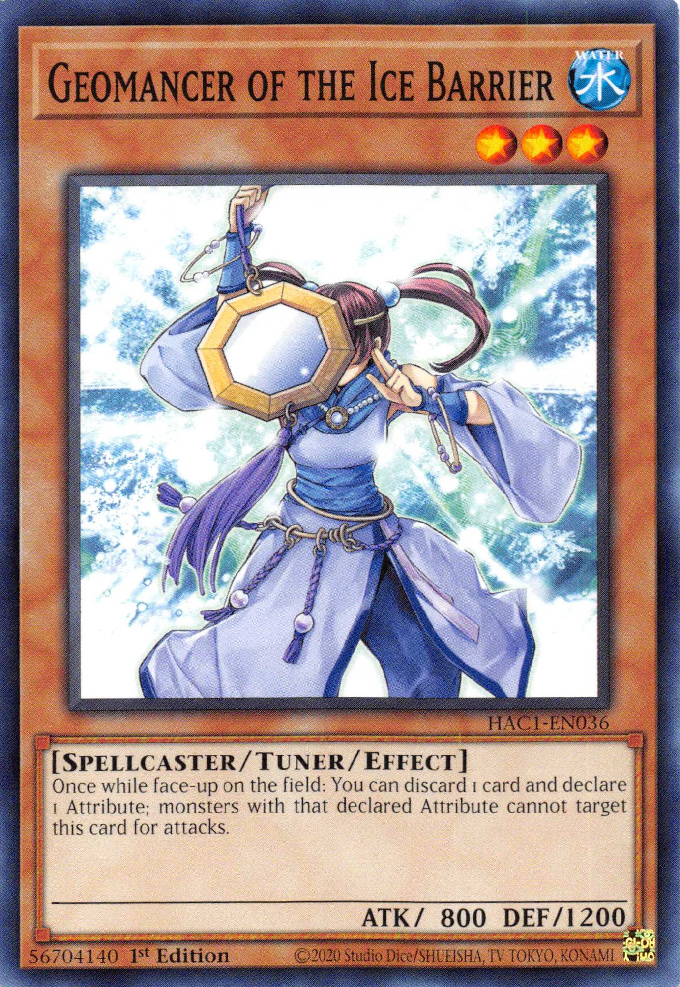 Geomancer of the Ice Barrier (Duel Terminal) [HAC1-EN036] Parallel Rare | Rock City Comics