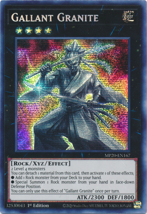 Gallant Granite [MP20-EN167] Prismatic Secret Rare | Rock City Comics