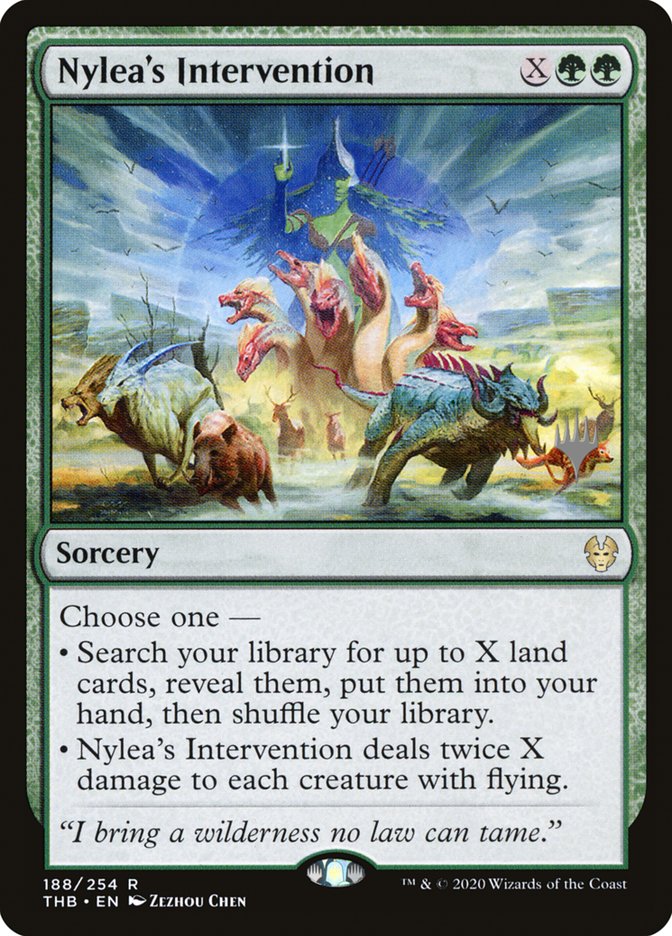 Nylea's Intervention (Promo Pack) [Theros Beyond Death Promos] | Rock City Comics