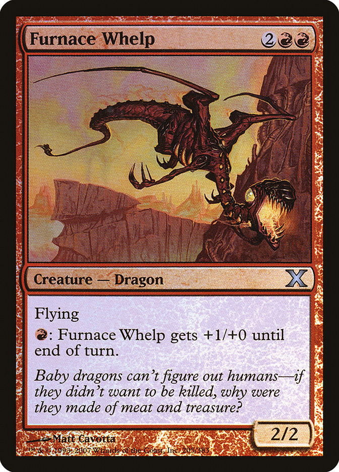 Furnace Whelp (Premium Foil) [Tenth Edition] | Rock City Comics