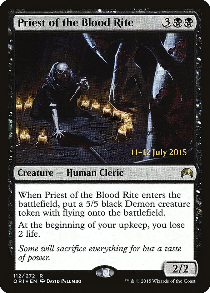 Priest of the Blood Rite [Magic Origins Prerelease Promos] | Rock City Comics