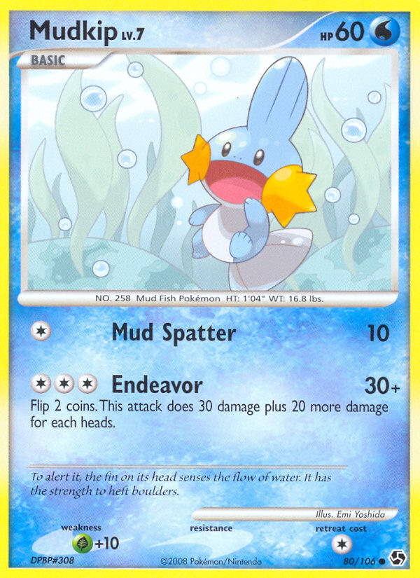 Mudkip (80/106) [Diamond & Pearl: Great Encounters] | Rock City Comics