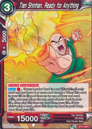 Tien Shinhan, Ready for Anything [BT12-009] | Rock City Comics