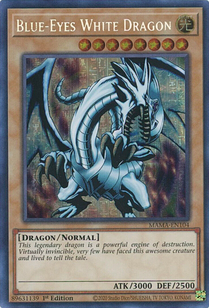 Blue-Eyes White Dragon [MAMA-EN104] Ultra Pharaoh's Rare | Rock City Comics