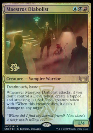 Maestros Diabolist [Streets of New Capenna Prerelease Promos] | Rock City Comics