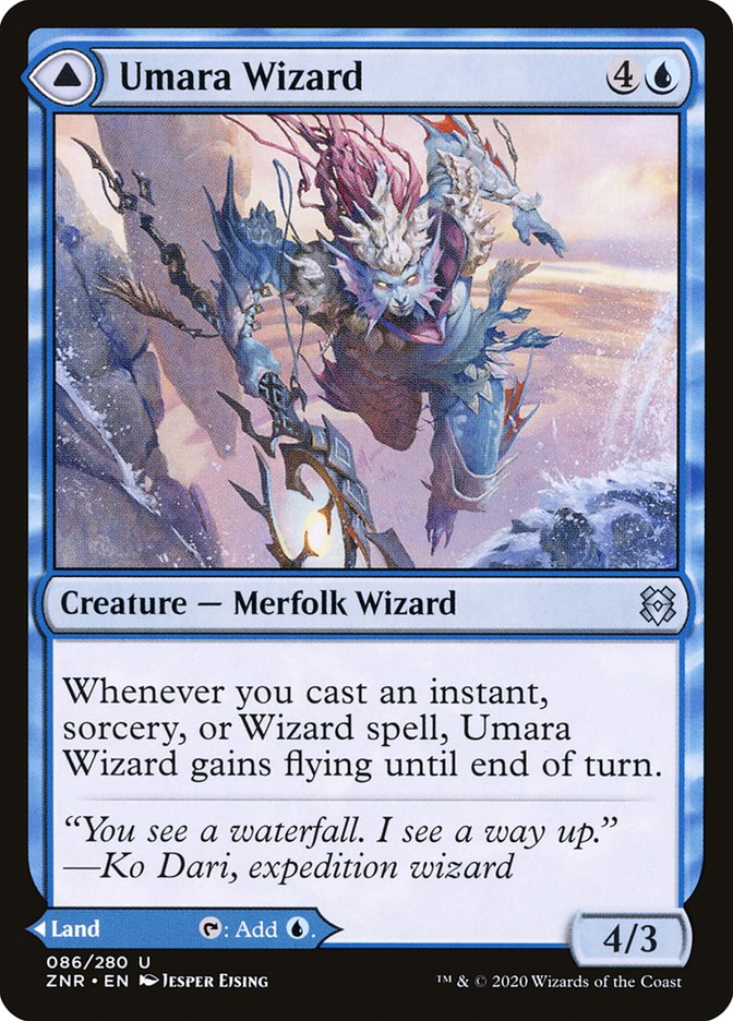 Umara Wizard // Umara Skyfalls [Zendikar Rising] | Rock City Comics
