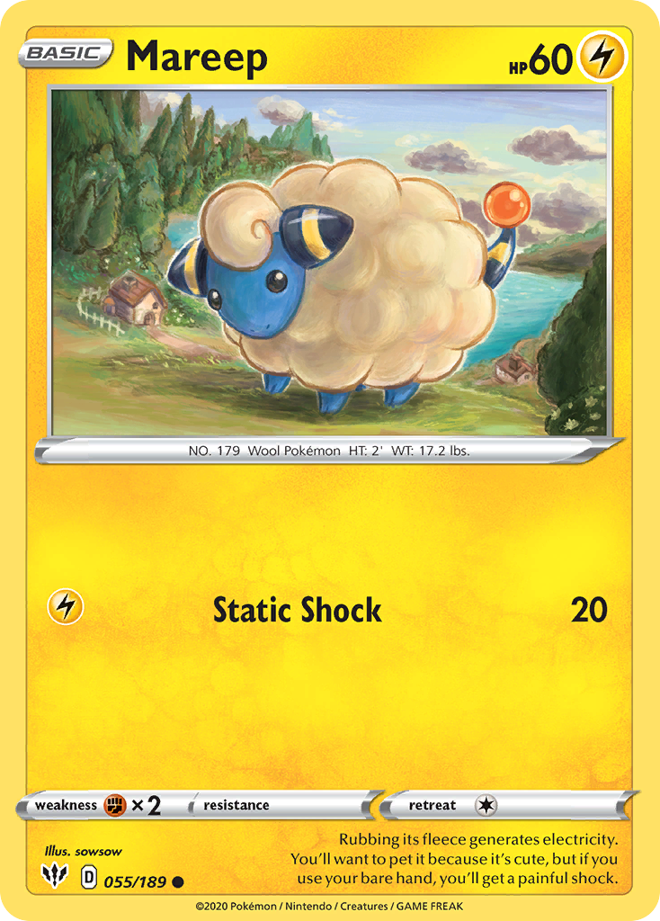 Mareep (055/189) [Sword & Shield: Darkness Ablaze] | Rock City Comics