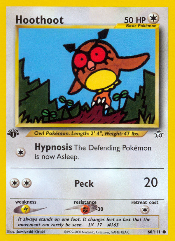 Hoothoot (60/111) [Neo Genesis 1st Edition] | Rock City Comics