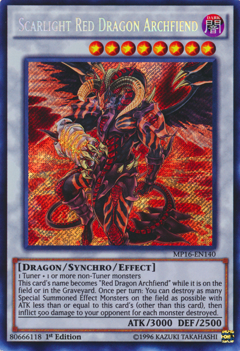 Scarlight Red Dragon Archfiend [MP16-EN140] Secret Rare | Rock City Comics