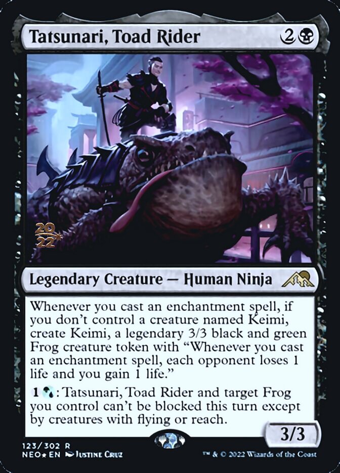 Tatsunari, Toad Rider [Kamigawa: Neon Dynasty Prerelease Promos] | Rock City Comics