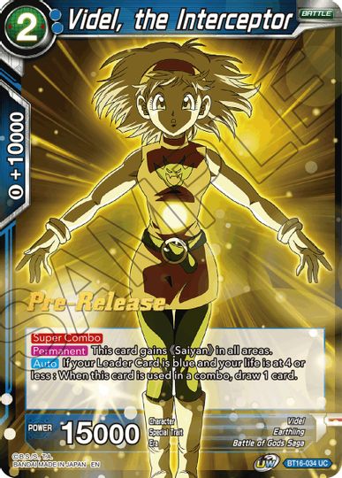 Videl, the Interceptor (BT16-034) [Realm of the Gods Prerelease Promos] | Rock City Comics