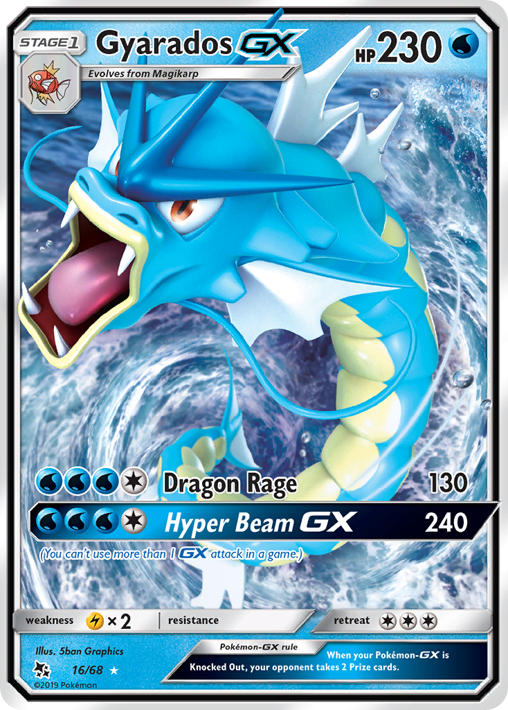 Gyarados GX (16/68) [Sun & Moon: Hidden Fates] | Rock City Comics