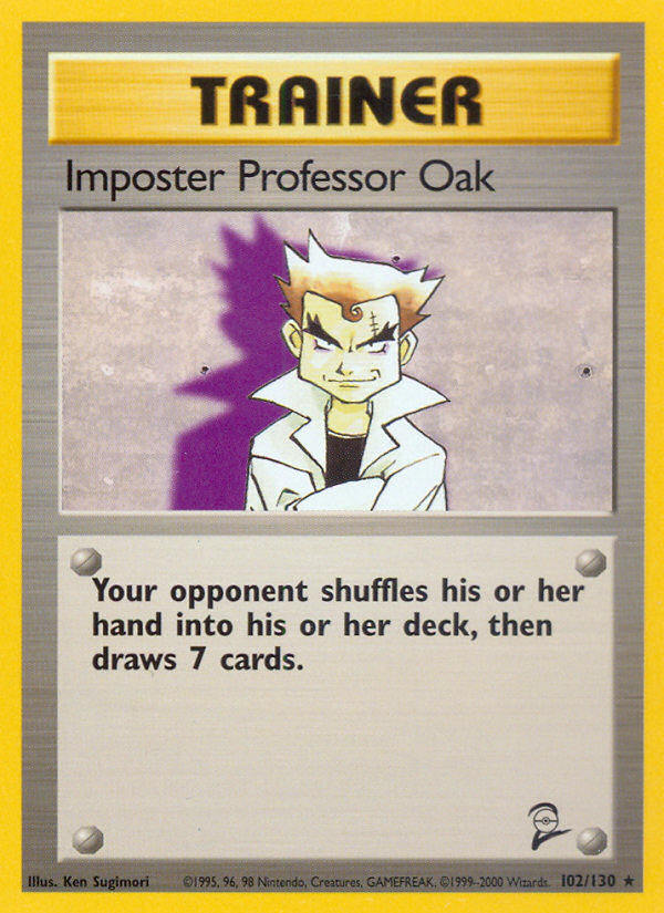 Imposter Professor Oak (102/130) [Base Set 2] | Rock City Comics